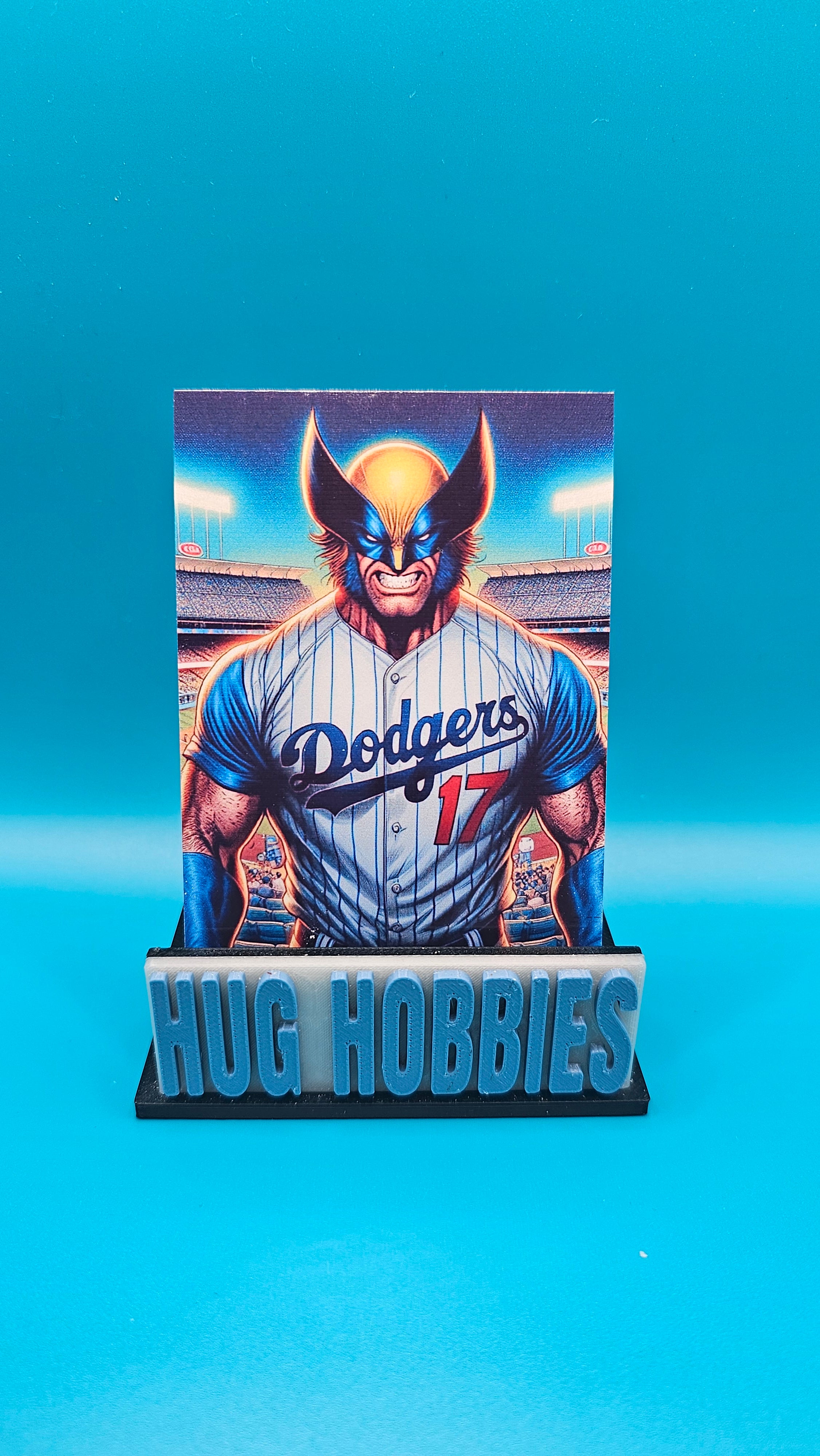 Wolverine as Shohei Ohtani No. 17 - Marvel/MLB Los Angeles Dodgers Matte Custom Card