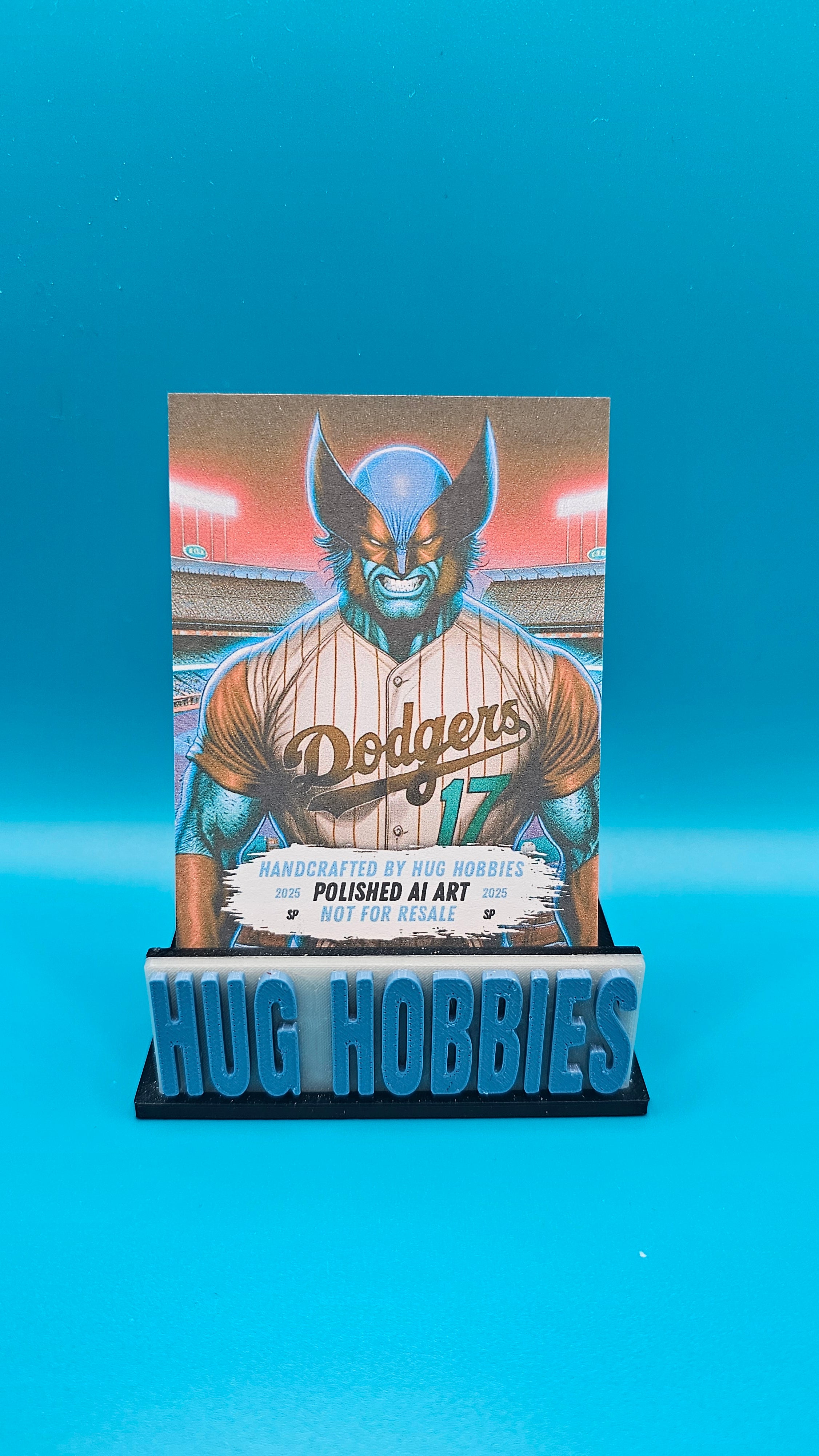 Wolverine as Shohei Ohtani No. 17 - Marvel/MLB Los Angeles Dodgers Matte Custom Card