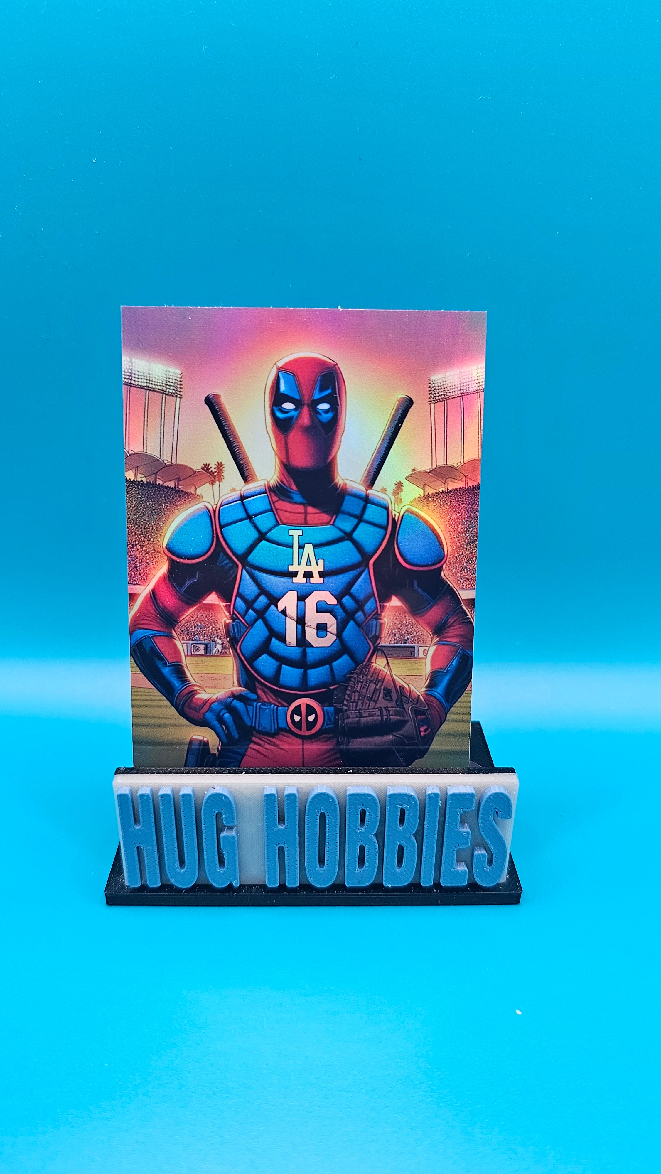 Deadpool as Will Smith No. 16 - Marvel/MLB Los Angeles Dodgers Catcher Mashup Custom Card