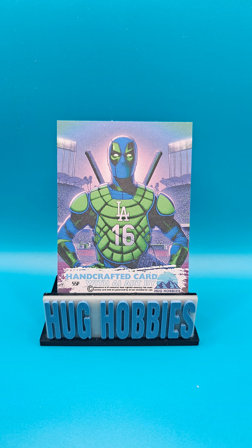 Deadpool as Will Smith No. 16 - Marvel/MLB Los Angeles Dodgers Catcher Mashup Custom Card