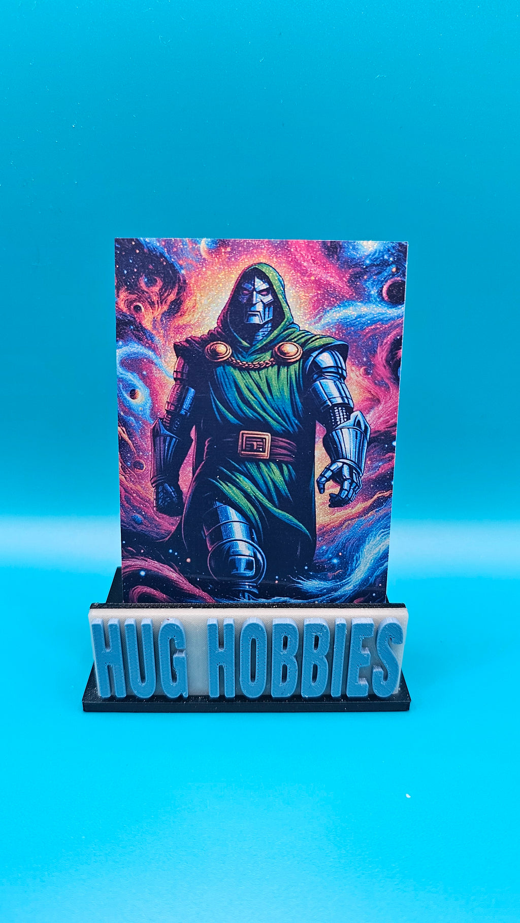 Doctor Doom in Space - Marvel-Inspired Light Frost Holographic Custom Card