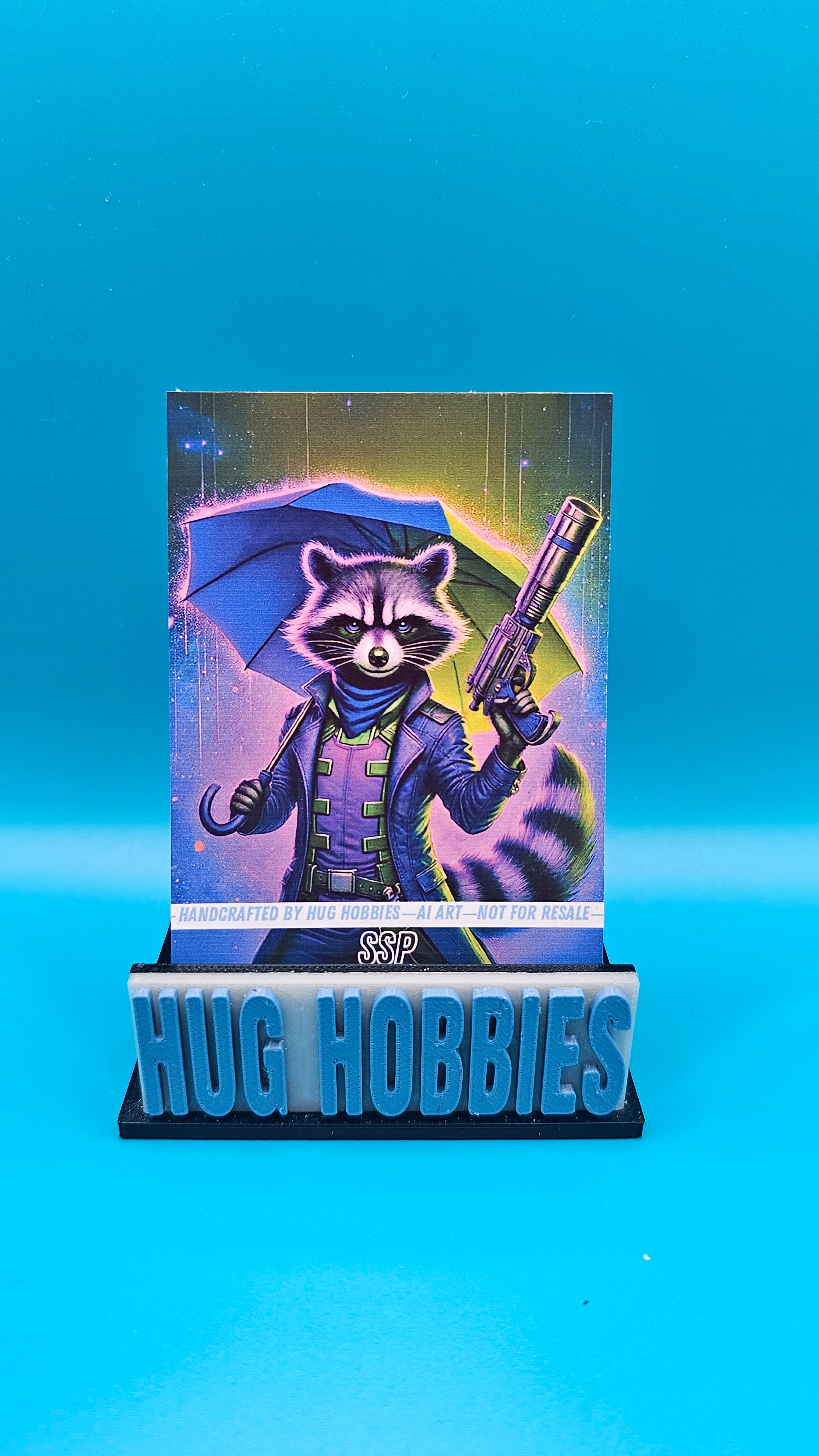 Rocket Raccoon - Marvel-Inspired Cracked-Ice Holographic Custom Card