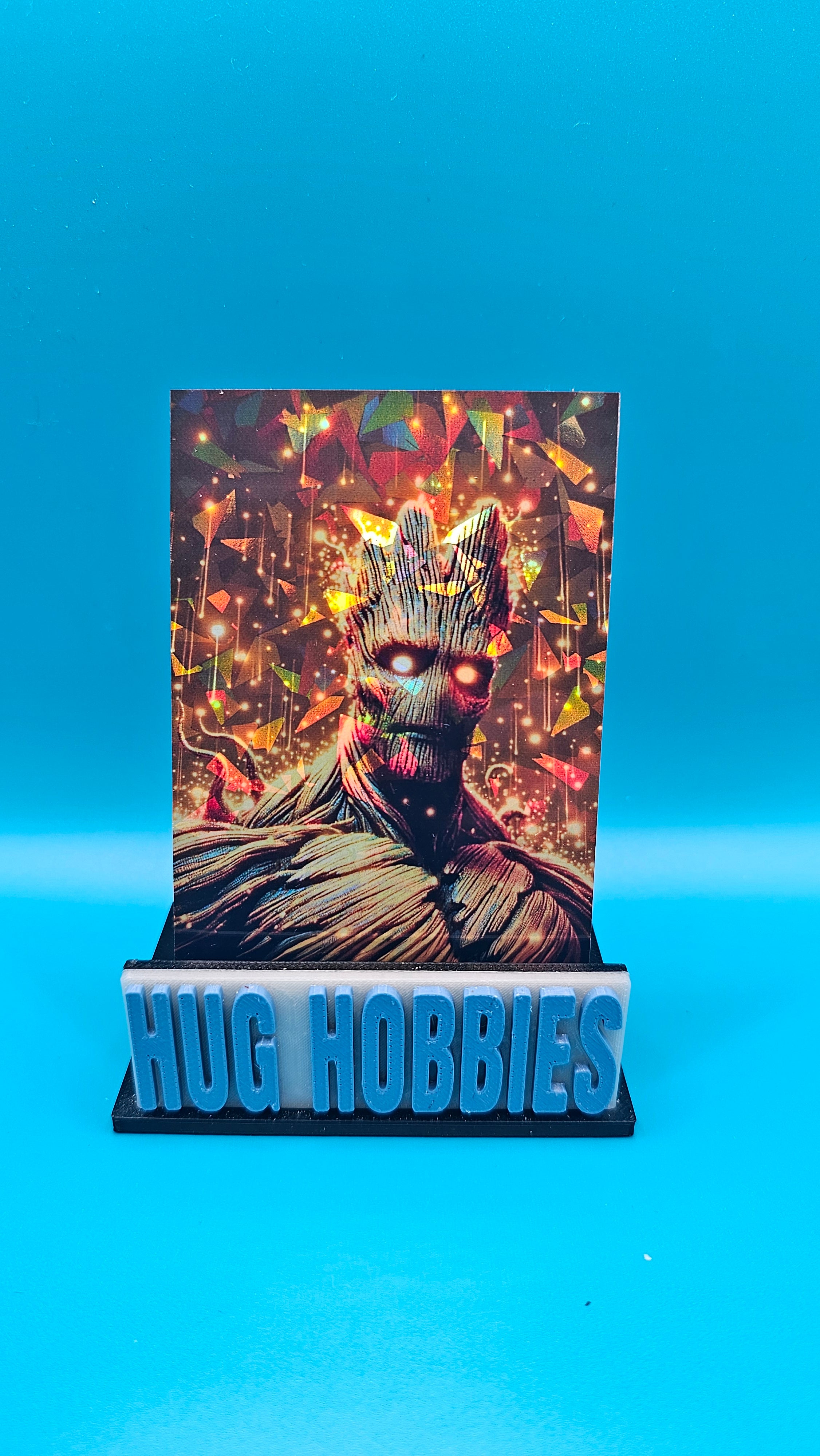 Groot - Marvel-Inspired Cracked-Ice Holographic Custom Card