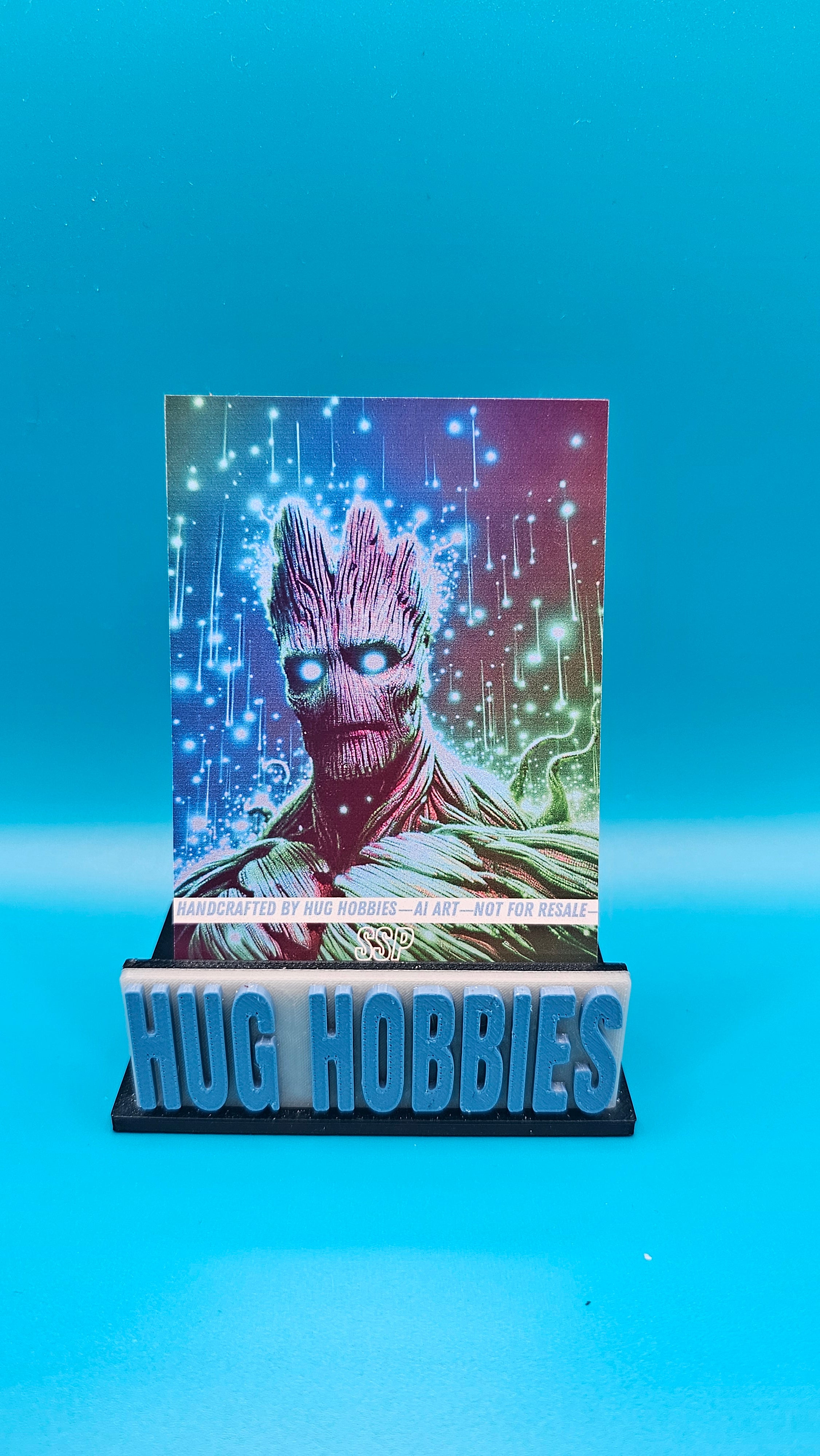 Groot - Marvel-Inspired Cracked-Ice Holographic Custom Card