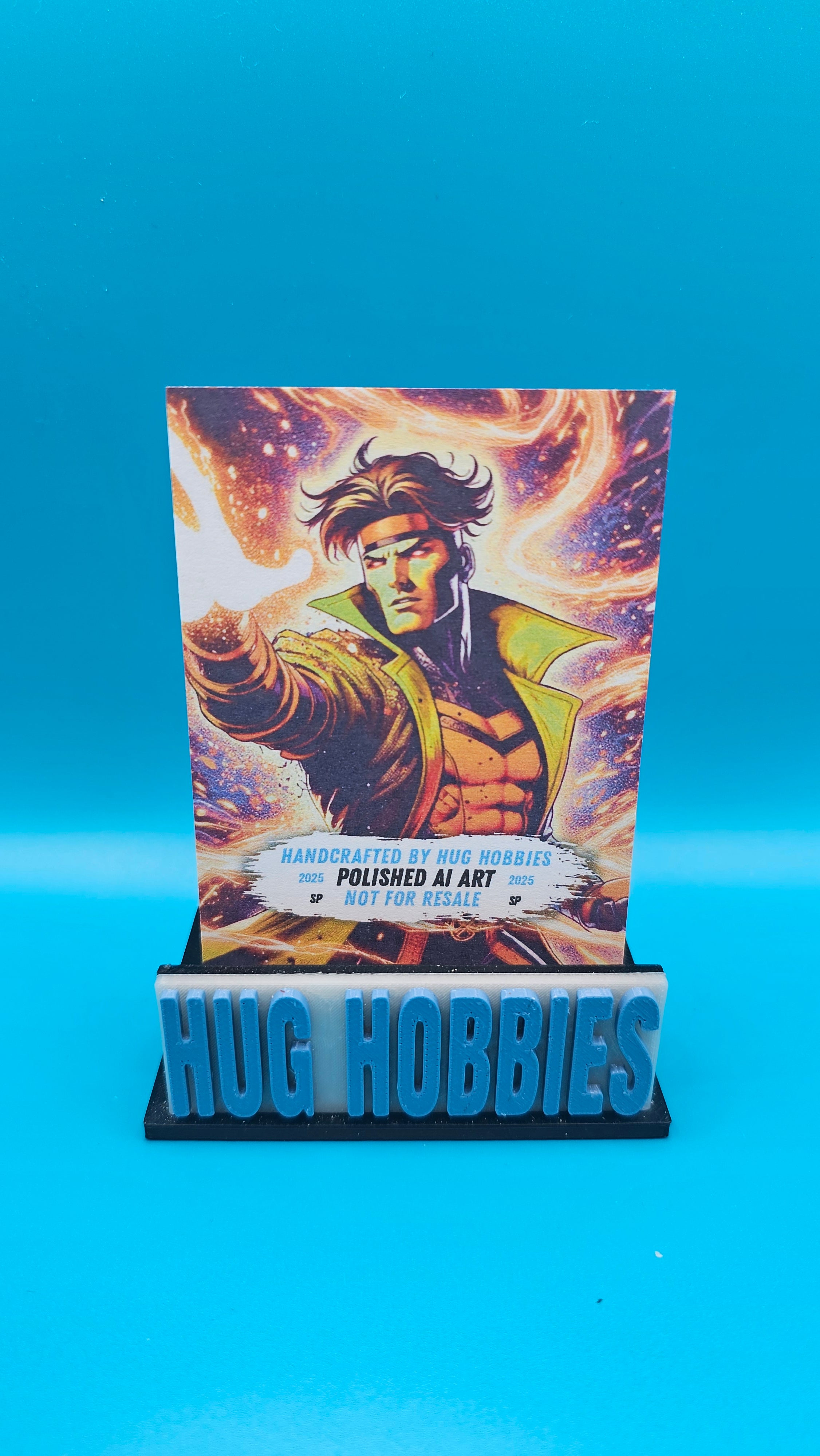 Gambit - Marvel-Inspired Glossy Layered Custom Card
