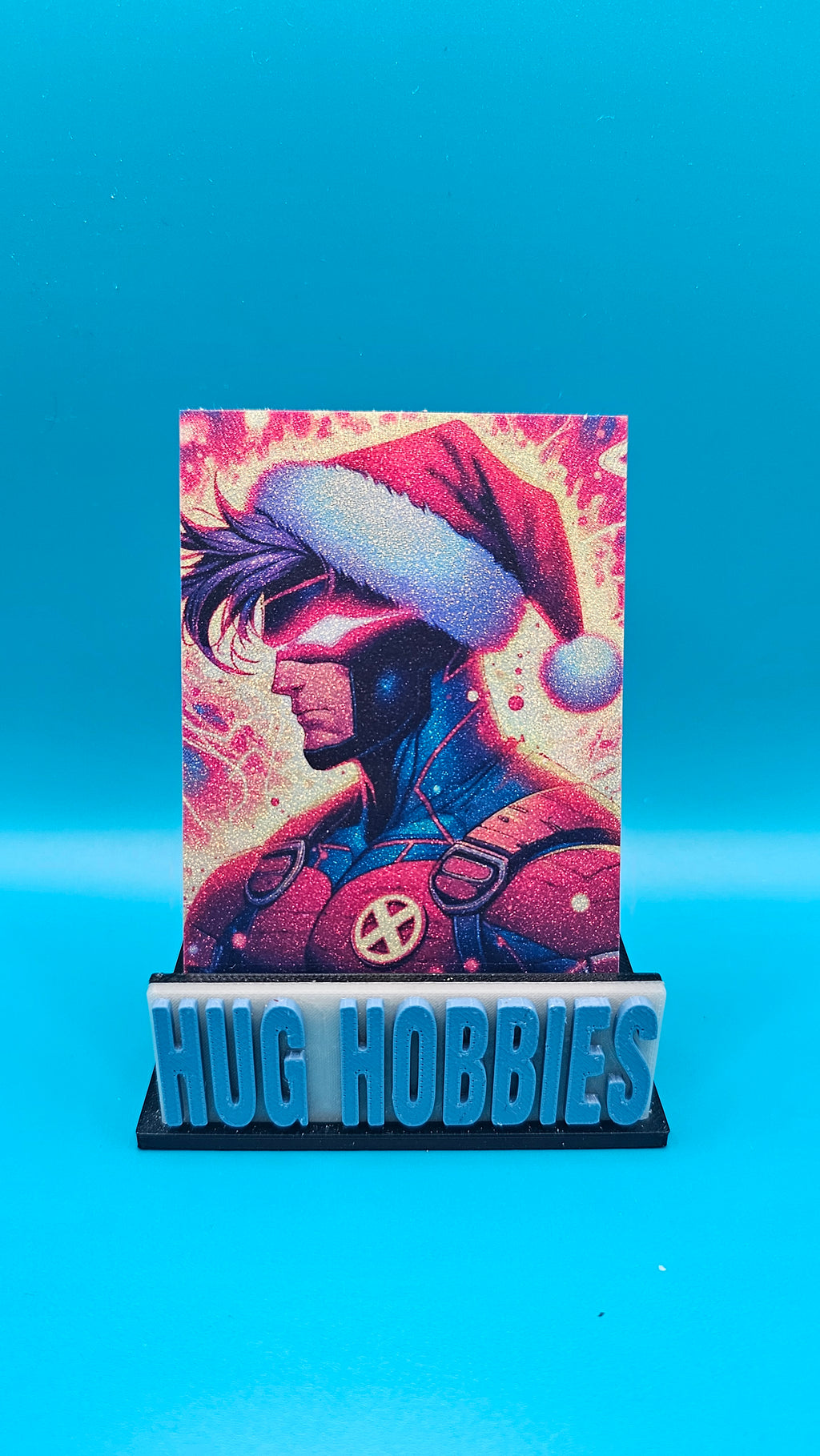 Christmas Gambit - Marvel-Inspired Three-Layer Medium Frost Holographic Custom Card