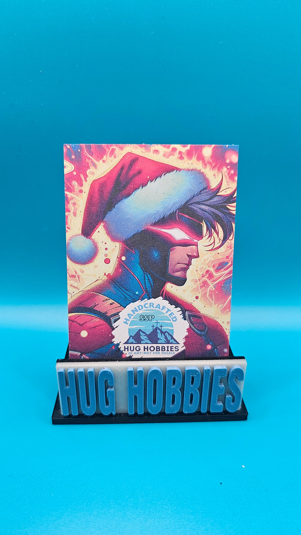 Christmas Gambit - Marvel-Inspired Three-Layer Medium Frost Holographic Custom Card