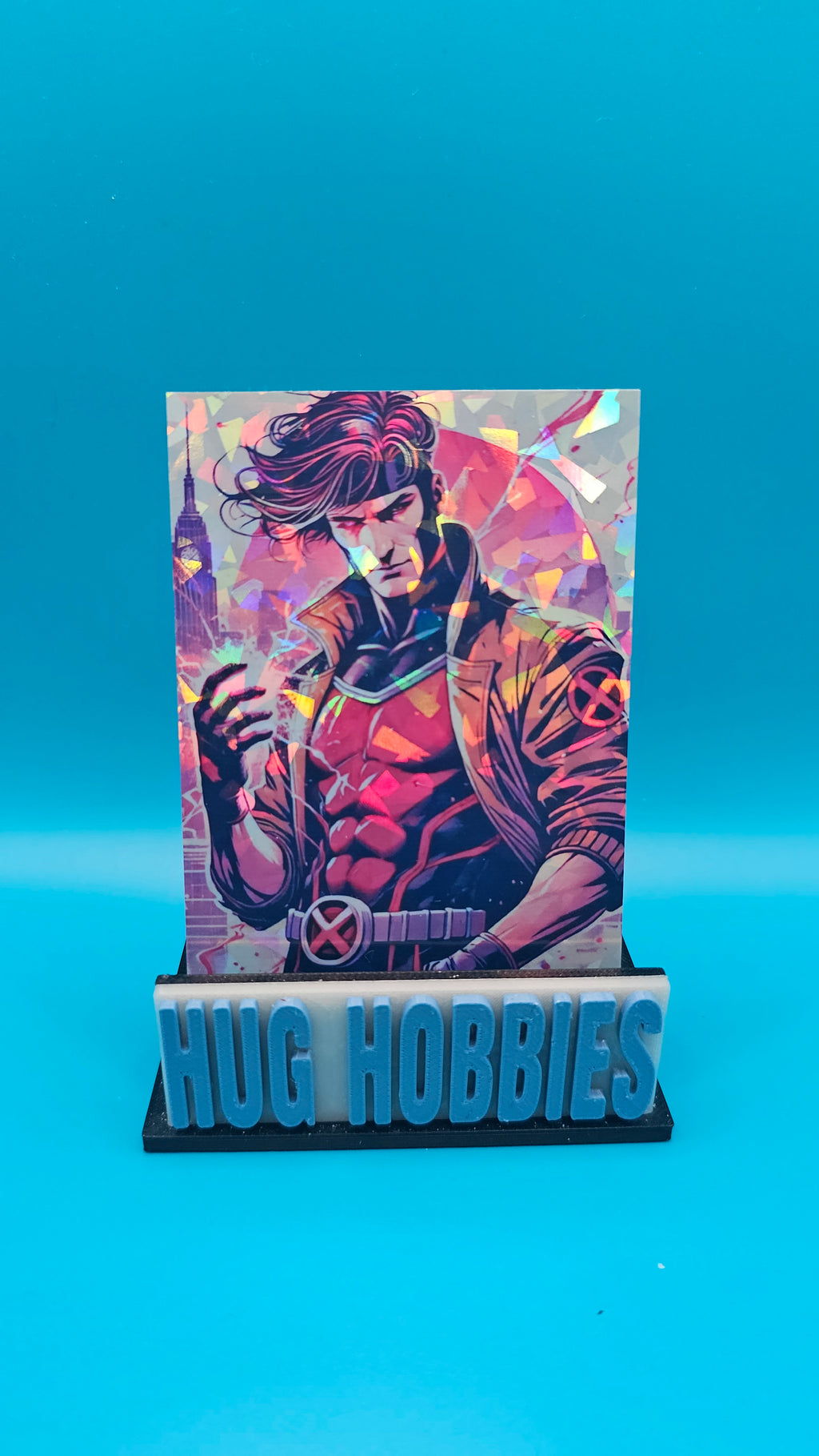 Gambit - Marvel-Inspired Cracked-Ice Holographic Custom Card