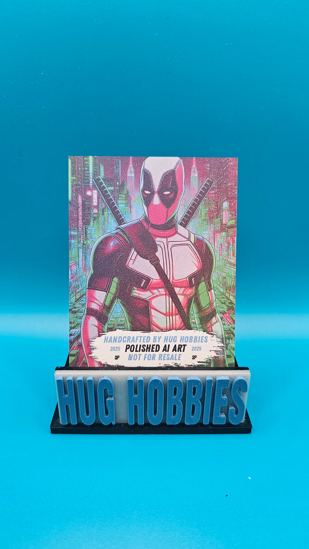 Deadpool in His White Suit - Marvel-Inspired Matte Custom Card