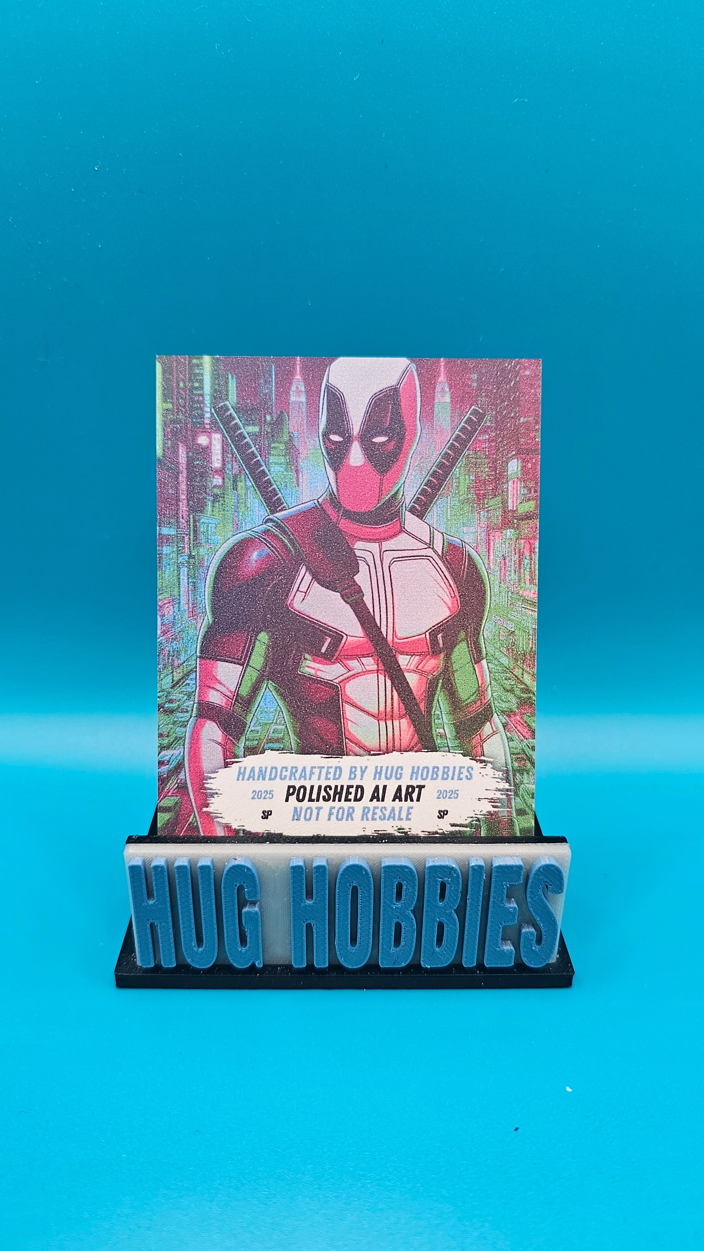 Deadpool in His White Suit - Marvel-Inspired Matte Custom Card
