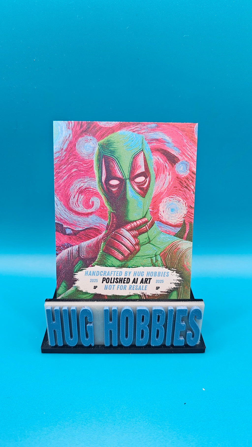 Deadpool Van Gogh - Marvel-Inspired Matte Custom Card