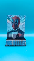 Deadpool in a Tuxedo - Marvel-Inspired Holographic Transparent Custom Card