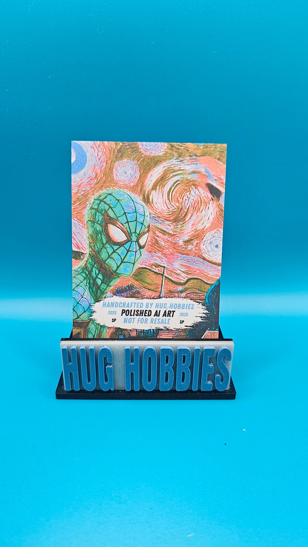 Spider-Man Van Gogh - Marvel-Inspired Matte Custom Card