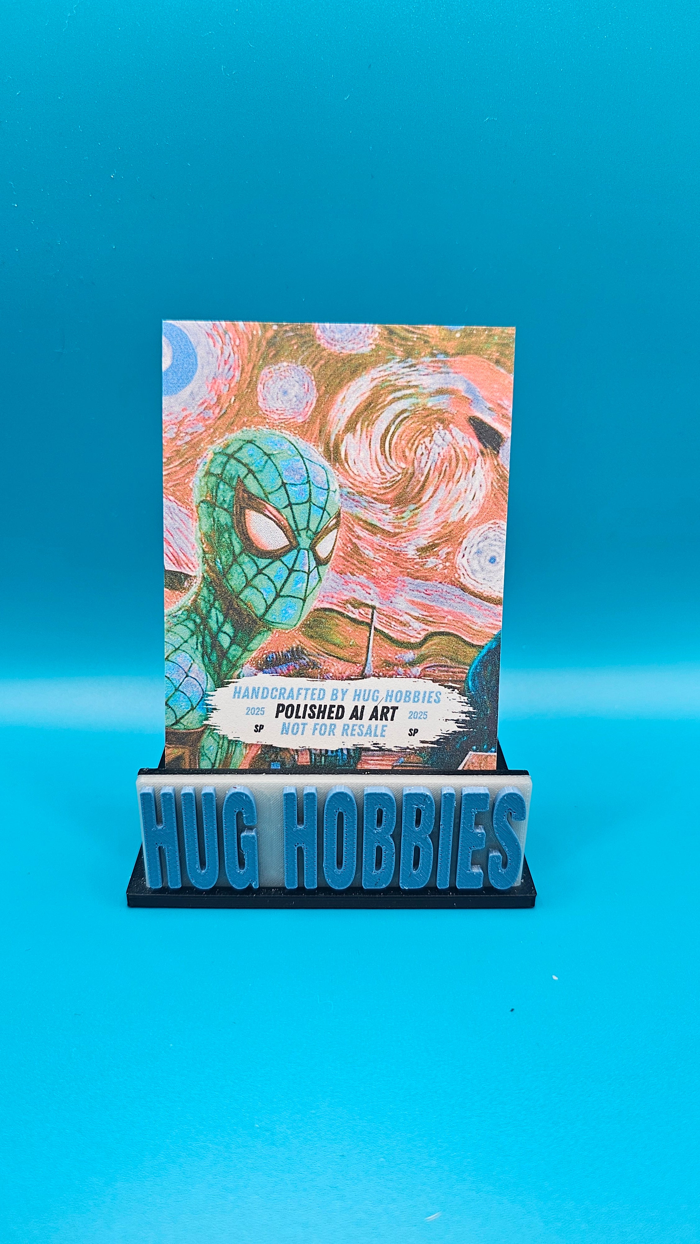 Spider-Man Van Gogh - Marvel-Inspired Matte Custom Card