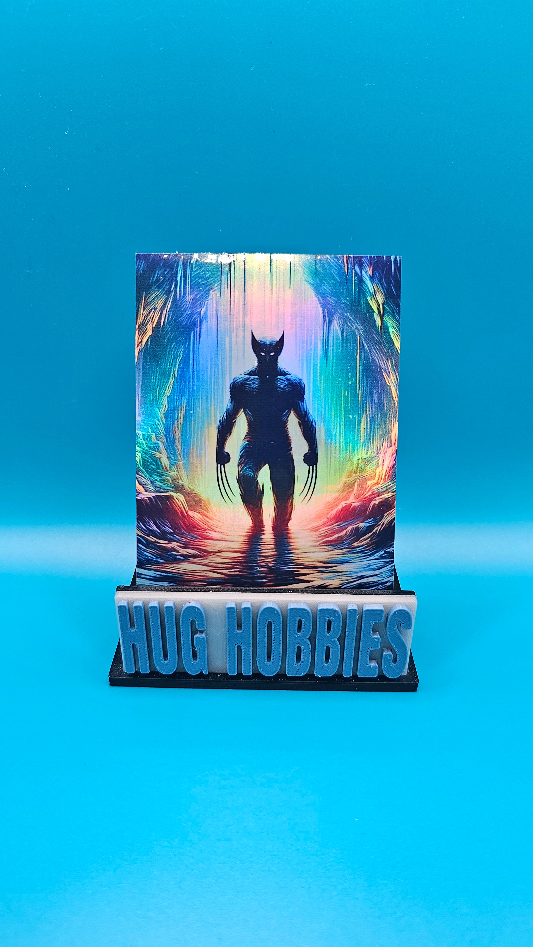 Wolverine in a Cave Parallel - Marvel-Inspired Holographic Custom Card