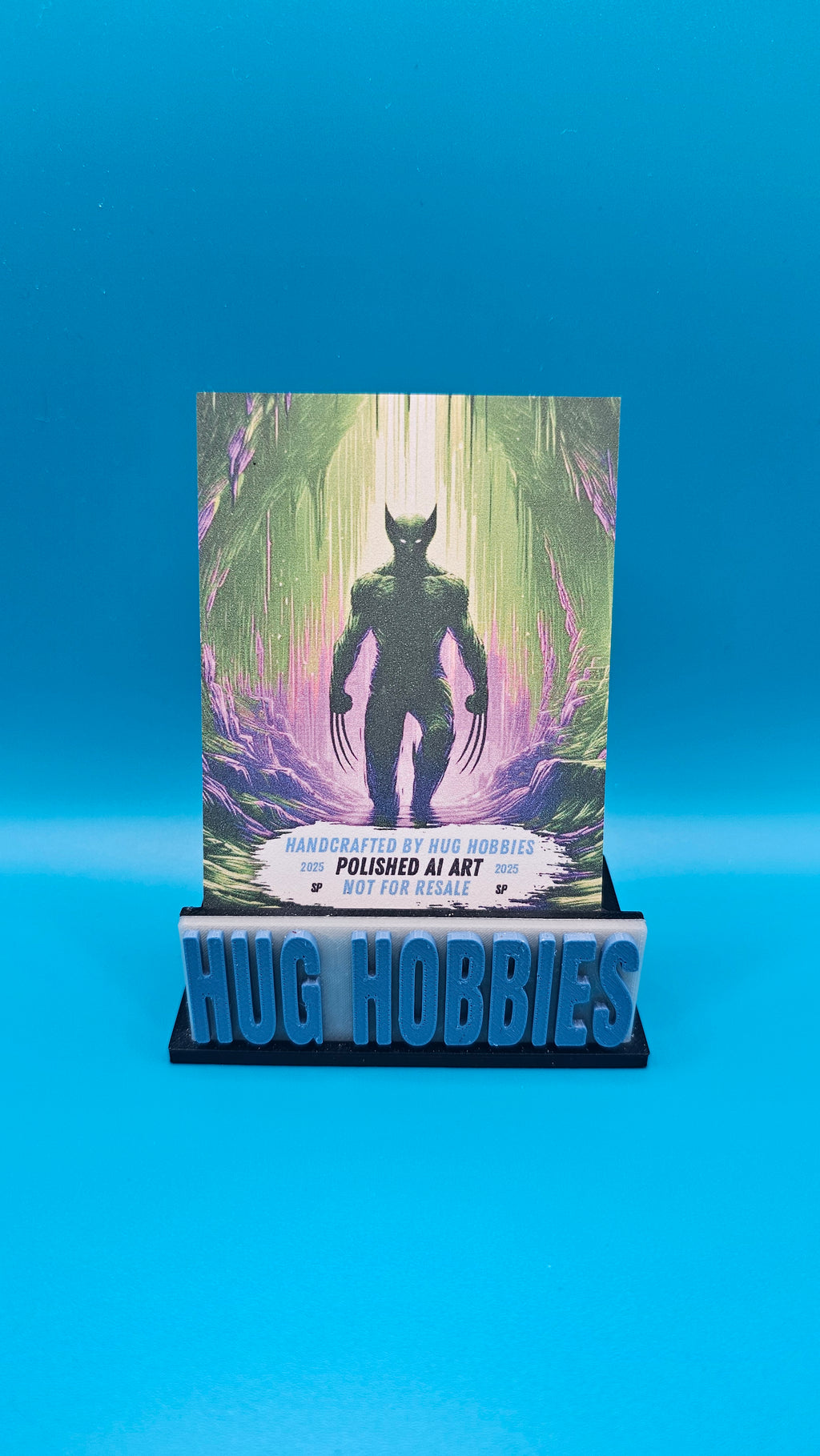 Wolverine in a Cave - Marvel-Inspired Matte Custom Card