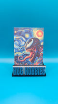 Venom Side-Profile Van Gogh - Marvel-Inspired Single-Layer Matte Custom Card