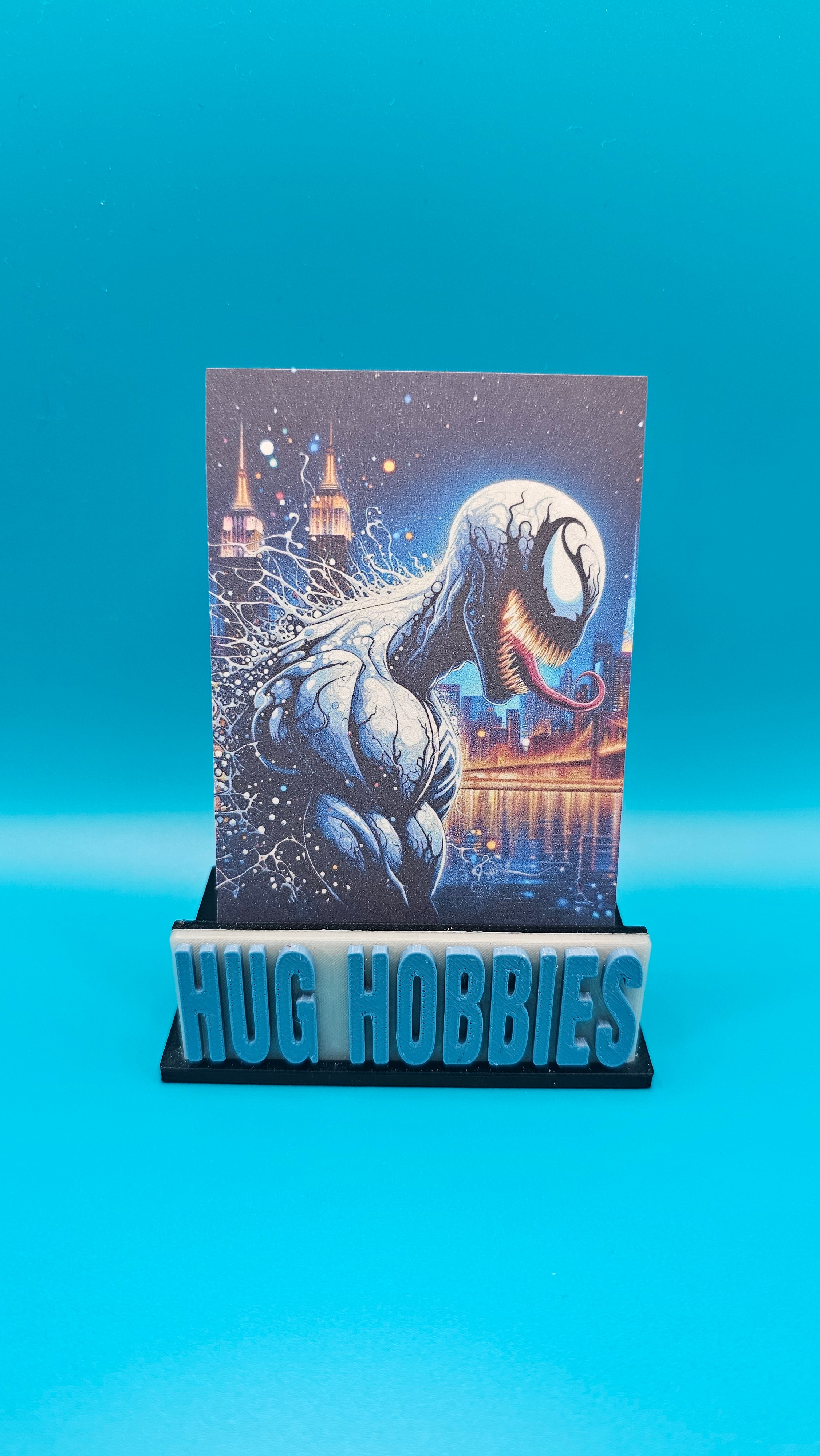 Anti-Venom Side-Profile Skyline - Marvel-Inspired Matte Custom Card