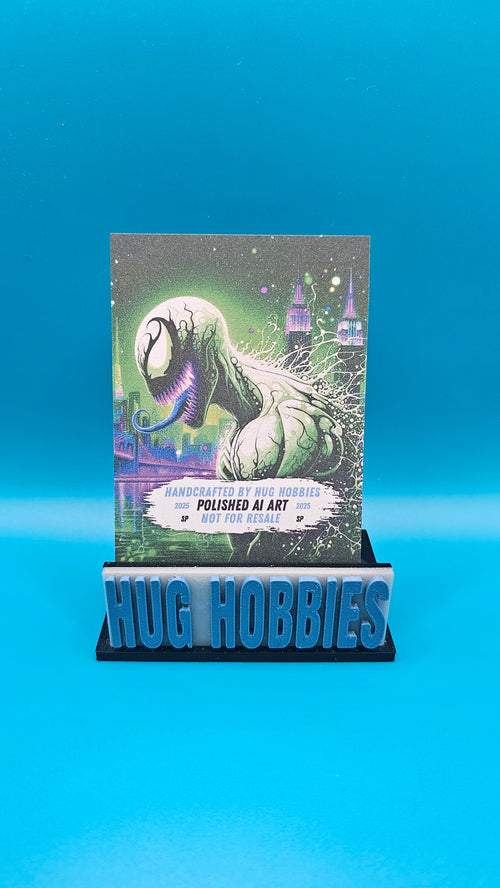 Anti-Venom Side-Profile Skyline - Marvel-Inspired Matte Custom Card