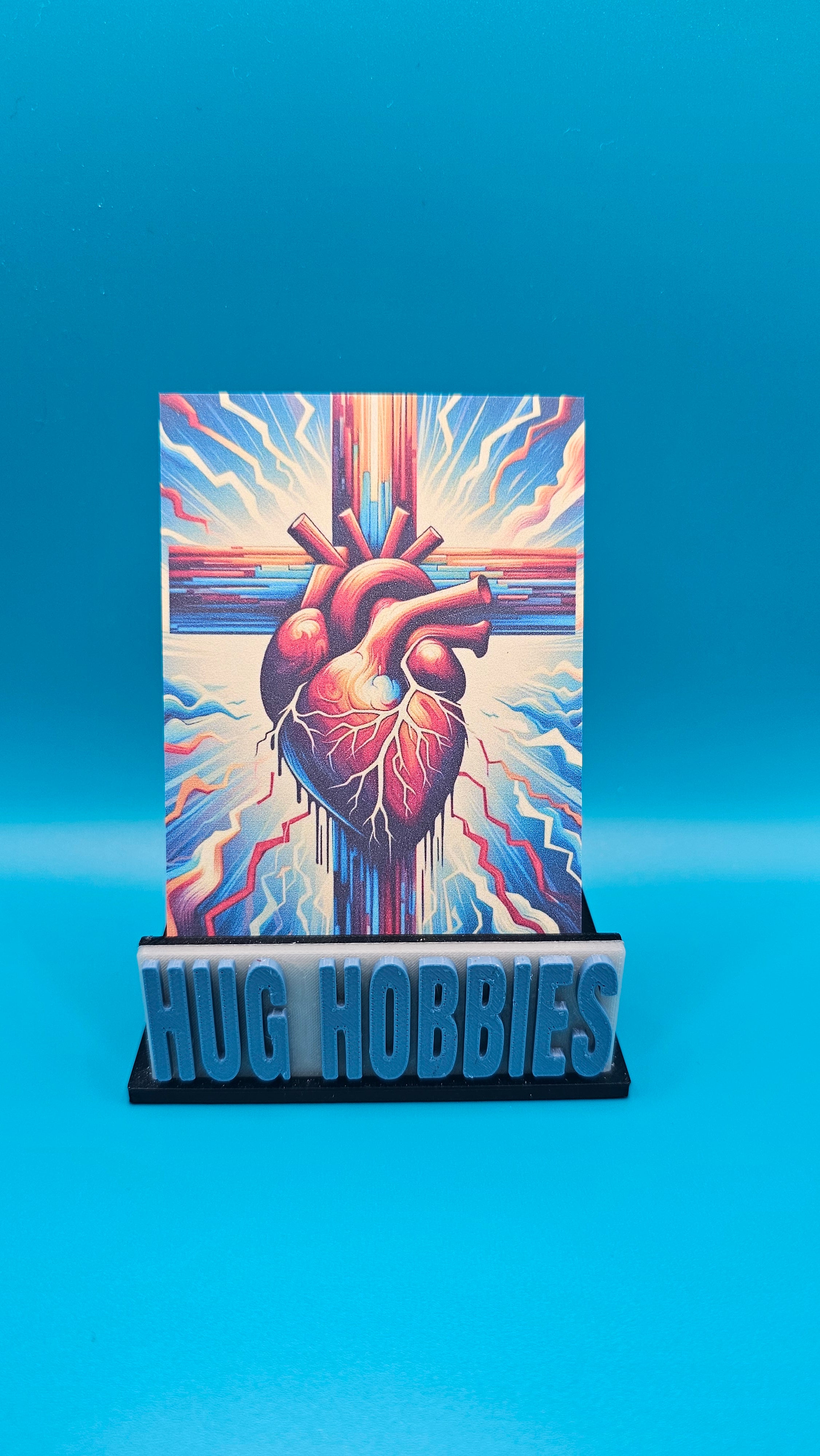 Anatomically Correct Heart on a Cross - Jeremiah 29:11 Christian Matte Custom Card