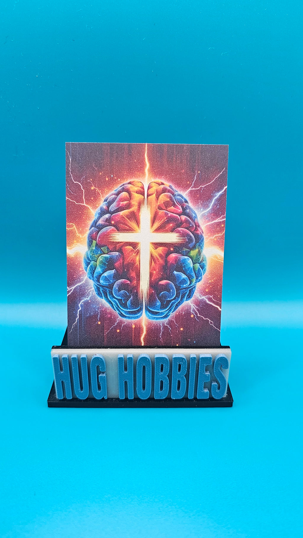Cross and Brain - Jeremiah 29:11 Christian Matte Custom Card