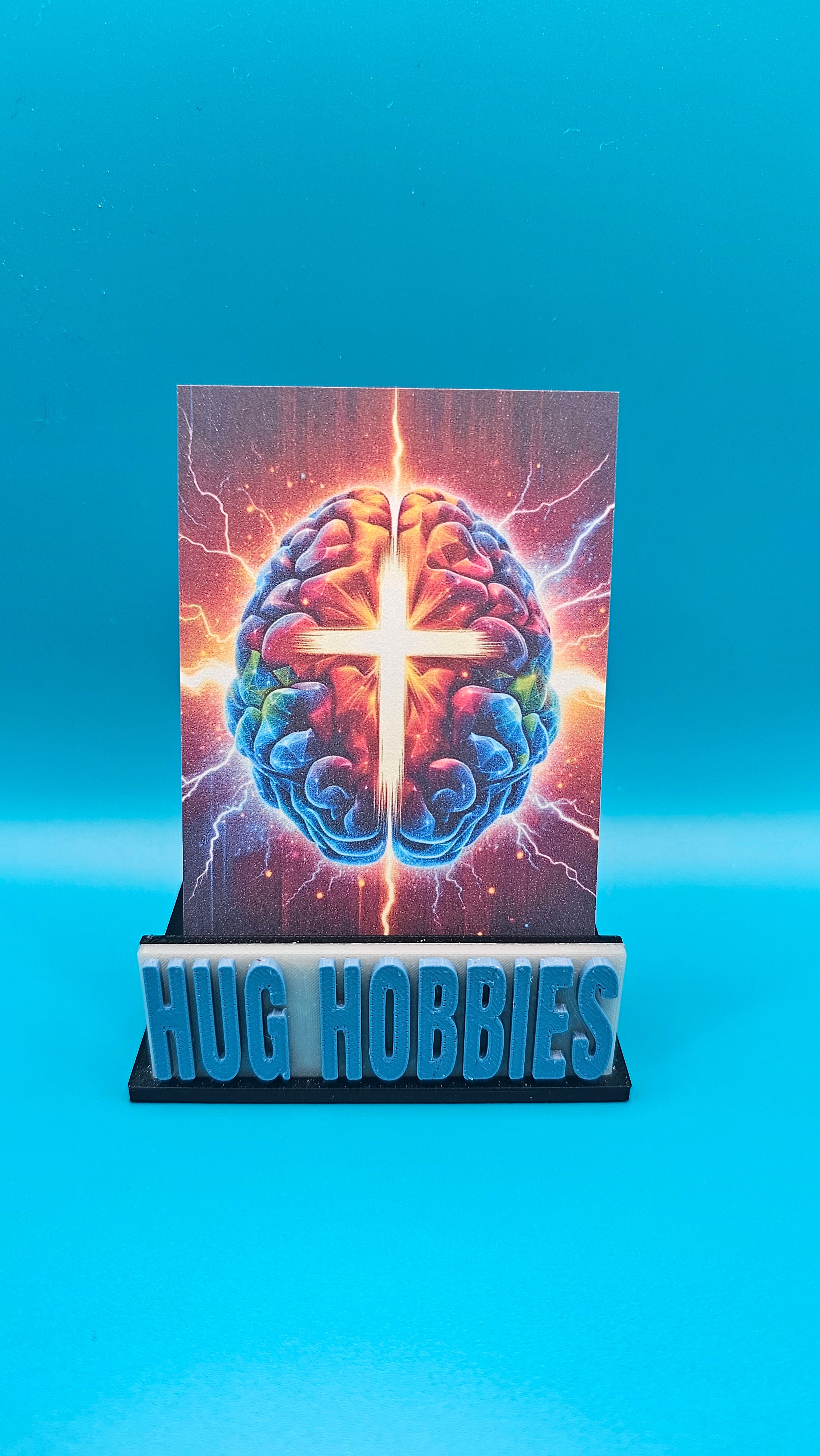 Cross and Brain - Jeremiah 29:11 Christian Matte Custom Card