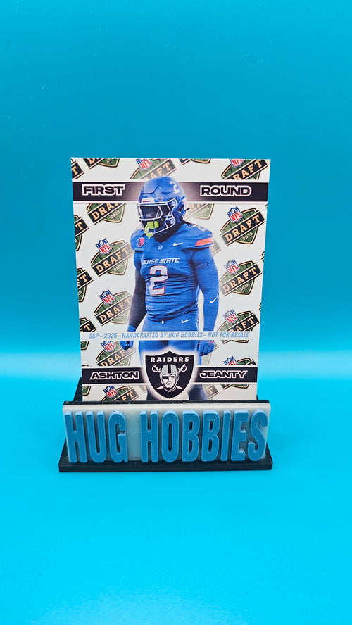 Ashton Jeanty 2025 First-Round Rookie Insert - Boise State Broncos / Las Vegas Raiders Glow-in-the-Dark Custom Card
