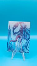 Venom Side-Profile Skyline - Marvel-Inspired Clear Transparent Custom Card
