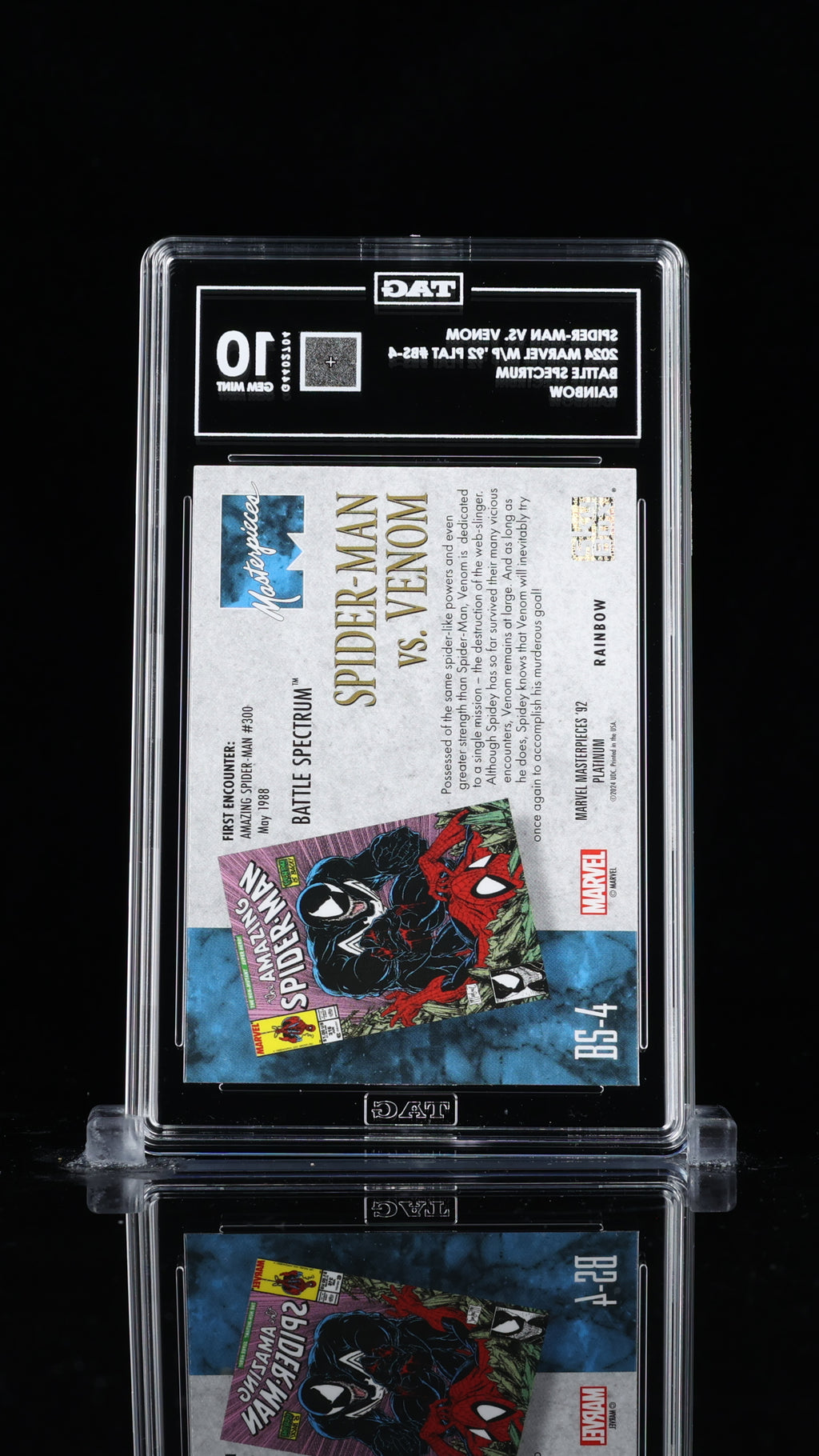 2024 SkyBox Marvel Spider-Man vs Venom Rainbow #BS-4 TAG 10 Gem Mint